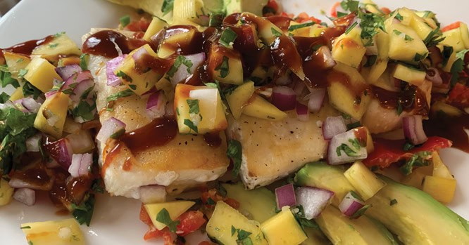 Halibut with Mango Salsa